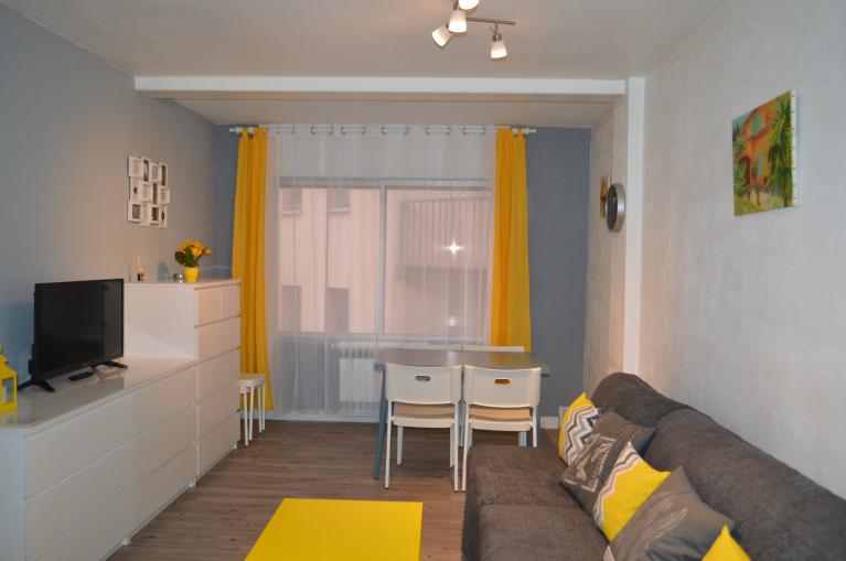 APPARTEMENT GRIS ET JAUNE #locationpasdelacase